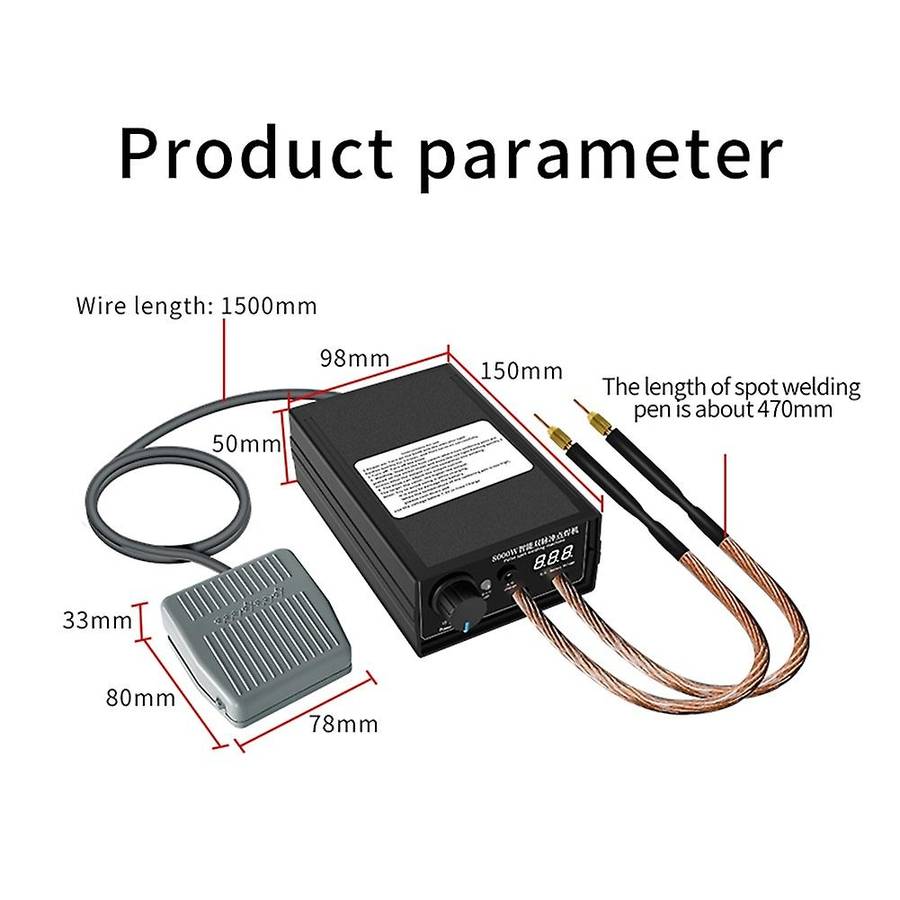Portable Spot Welding Machine 8000w Welding Machine 18650 Lithium Battery Spot Welding Machine Us P