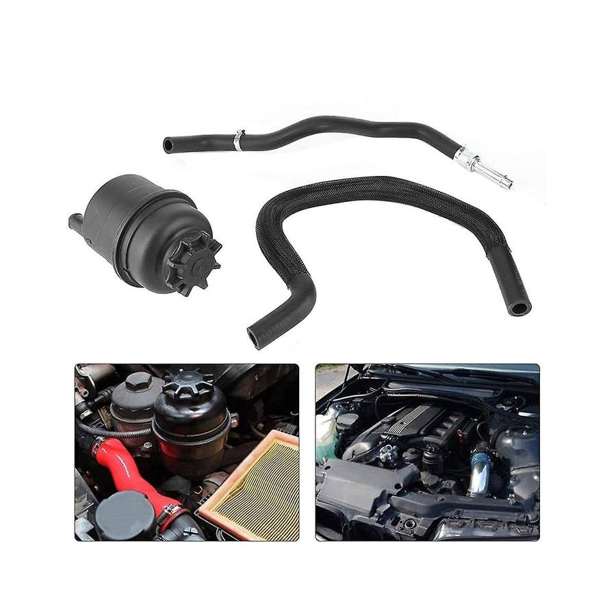 Power Steering Reservoir & Hose Kit 32411095526 32416851217 for 5 7 Series E39 E38 525I 528I 550I Z