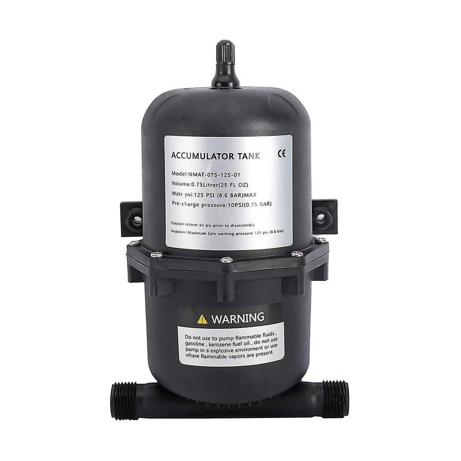 Pressure Tank Water Pump Flow Control 0.75 L 125psi Waterproof for Marine Rv Boat