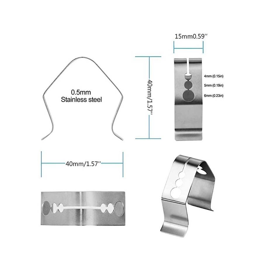 Probe Holder Clip Bbq Meat Probe Clips Three Hole Barbecue Probe Holder for Grill Ovens Ambient Tem