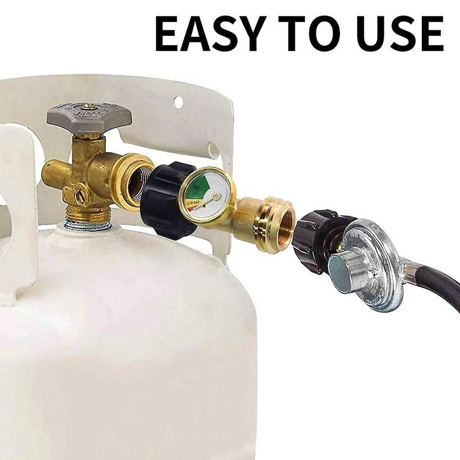 Propane Tank Gauge Level Indicator, Leak Detector, Pressure Meter for RV ,with Type 1 Connection