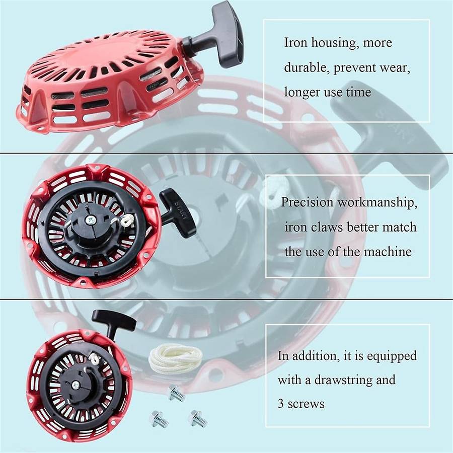 Pull Start Assembly for GX200 GX160 5.5 6.5HP Engine with Curved Rod Pawl 28400-Z4M-306ZB 27400-Z1