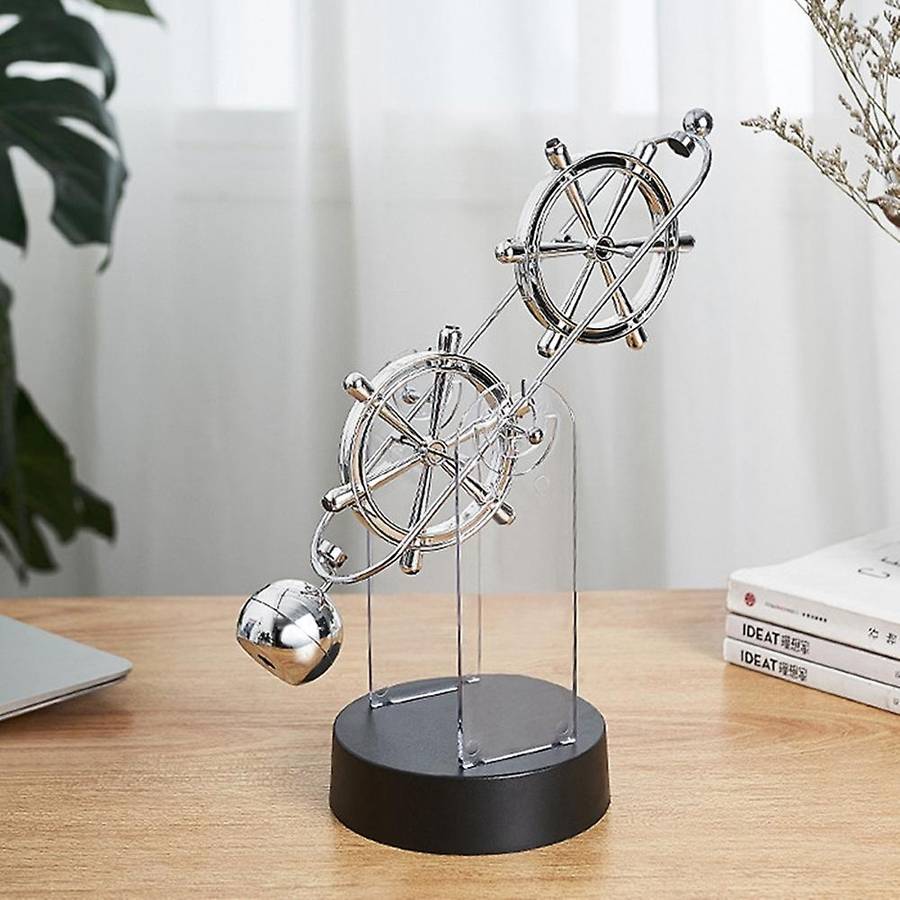 Newton Cradle Pendulum Rudder Ball Perpetual Motion Physics Decor