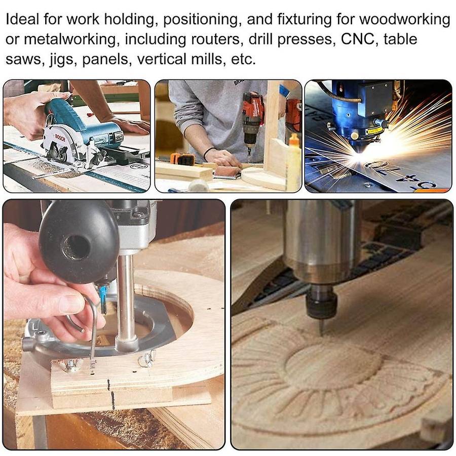 8 Pcs Hold Down Clamp Kit for 3018-pro, 1810-pro Cnc Router Machine