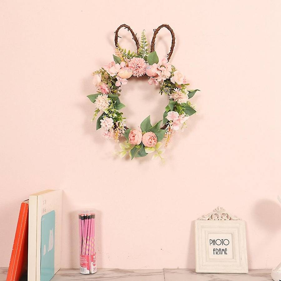 Happy Easter Bunny Garland Home Outdoor Garden Door Wall Decoration