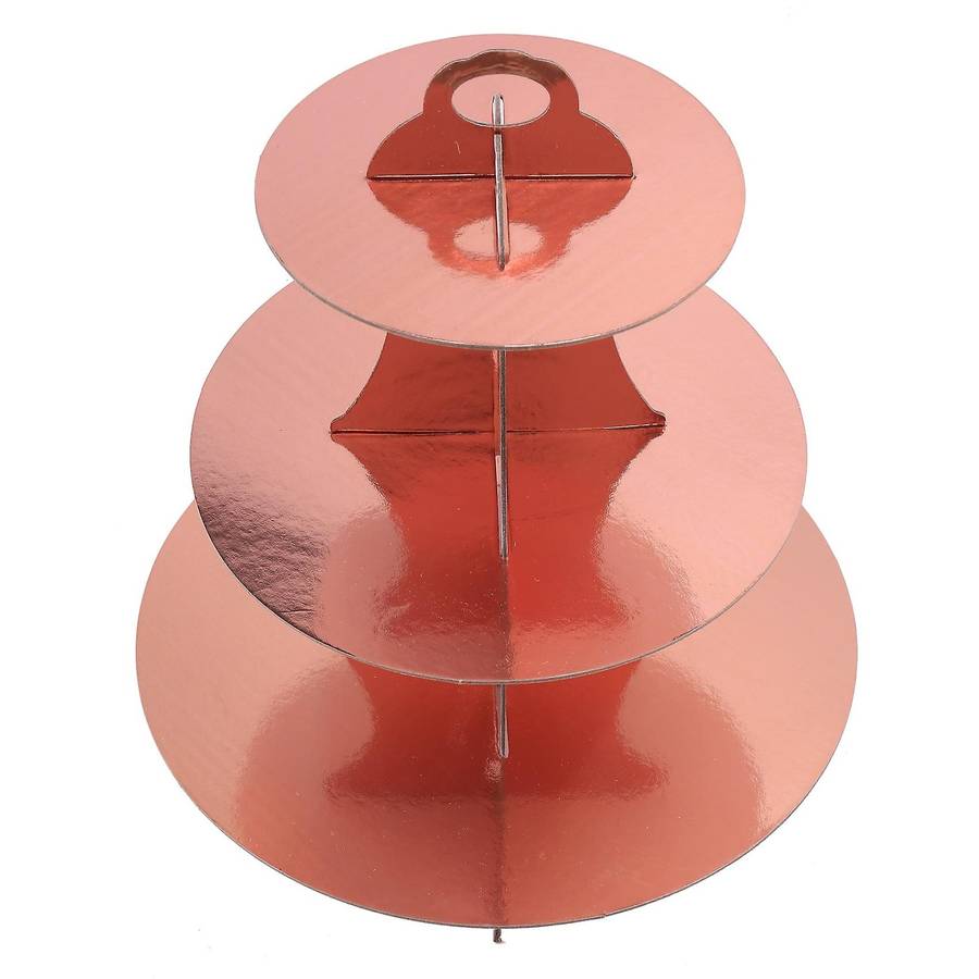 2 Set 3-tier Round Cardboard Cupcake Stand for 24 Cupcakes Perfect
