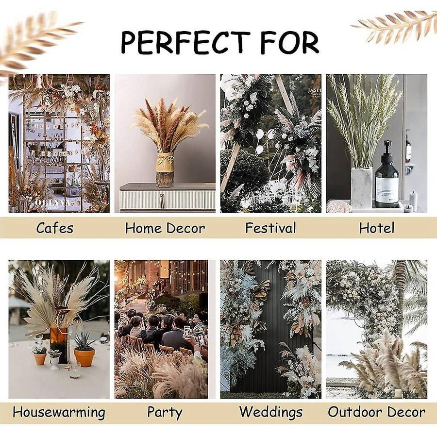 Dried Pampas Grass Boho Decor for Vase Flower Arrangements Home