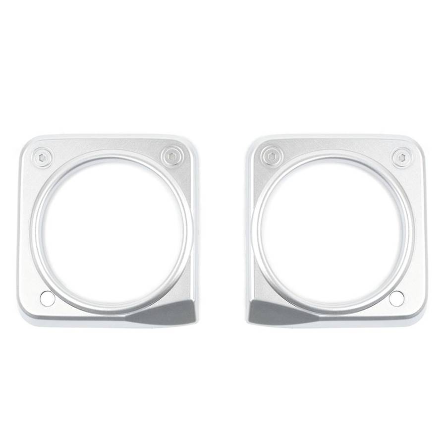 Car Dashboard Frame Cover Stickes Abs for Suzuki Jimny Silver 2 Pack