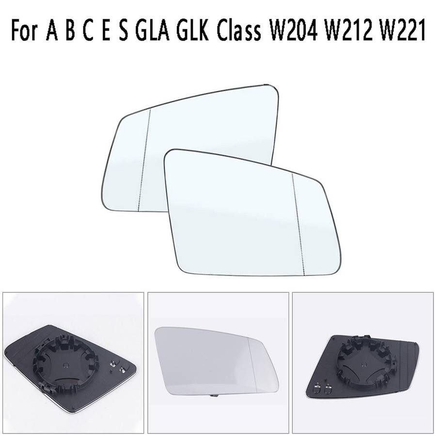 Right+left Side Rearview Mirror Glass Len for Mercedes-benz W204 W212