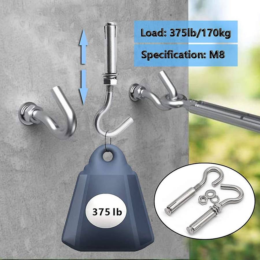 10pcs Concrete Wall Hook, 304 Stainless Steel Hook for Wall (m8)