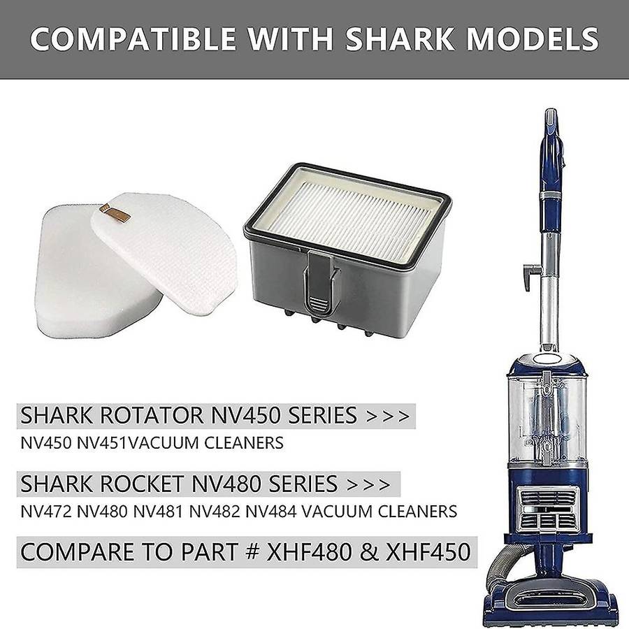 Nv450 Nv480 Filter Replacement for Shark Rotator Nv451