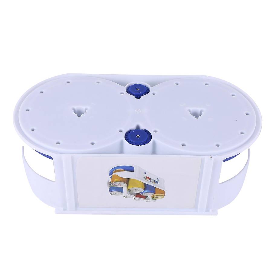 Double Roller Rotating Storage Box Roto Caddy Swivel Organizer
