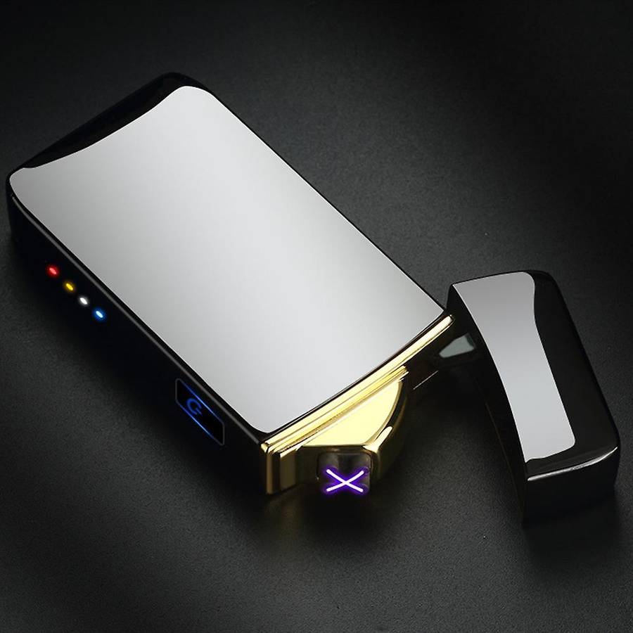 Dual Arc Plasma Rechargeable Usb Lighter for Man Women Gifts(blue)