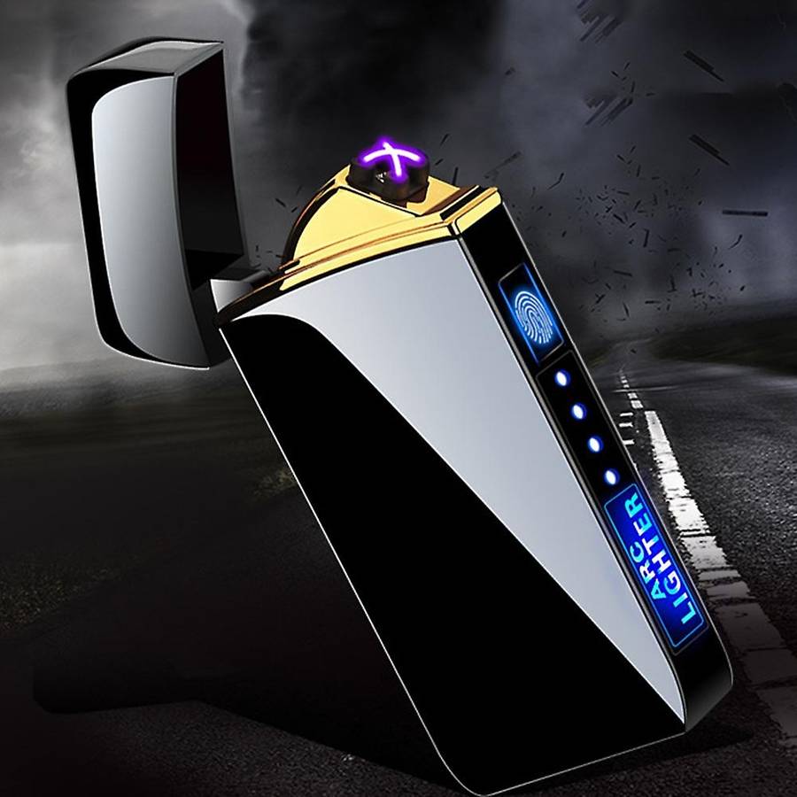 Dual Arc Plasma Rechargeable Usb Lighter for Man Women Gifts(blue)