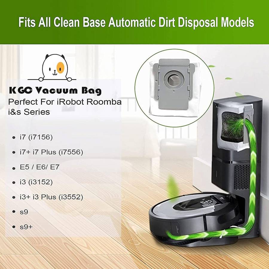 Pack Of 10 for Irobot Roomba I7 I7+ / S9 / S9+ , Vacuum Cleaner Bags