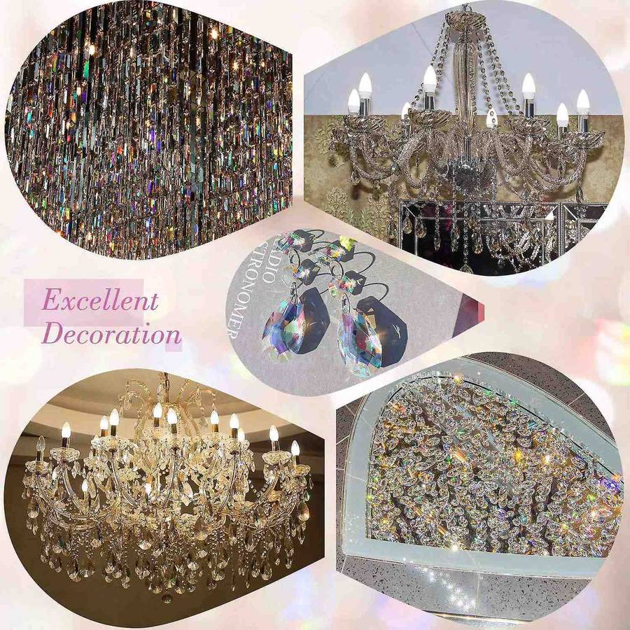 38 Mm Teardrop Chandelier Crystals Rainbow Crystal Chandelier Parts
