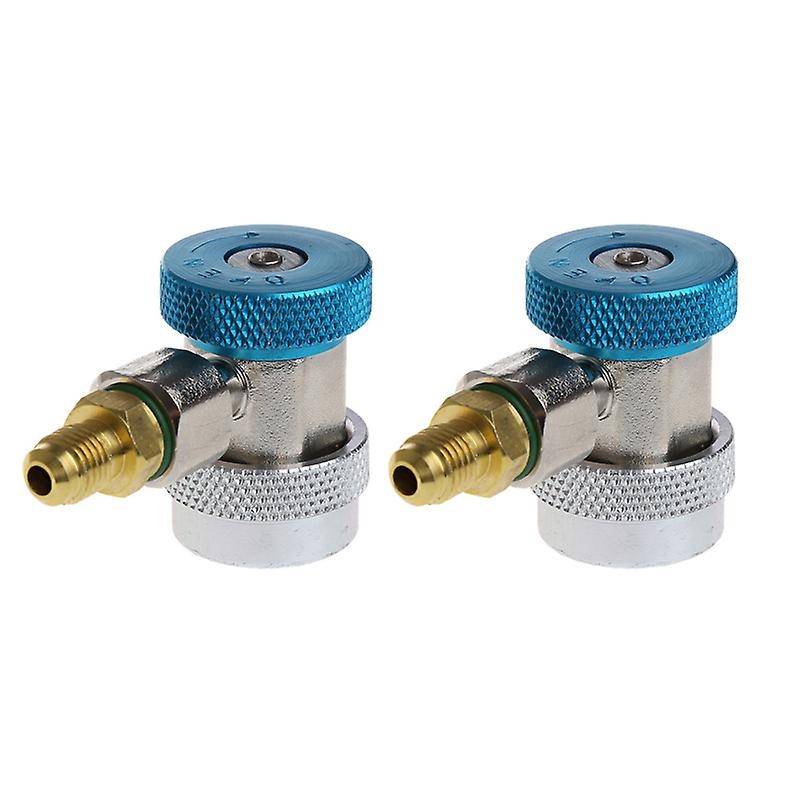 2pcs Car Auto Freon R134a H/l Coupler Adapters Air Manifold Gauge