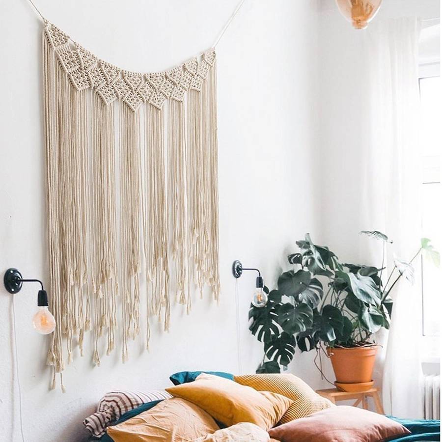 Macrame Wall Hanging Tapestry Boho Wedding Backdrop Large Home Decor