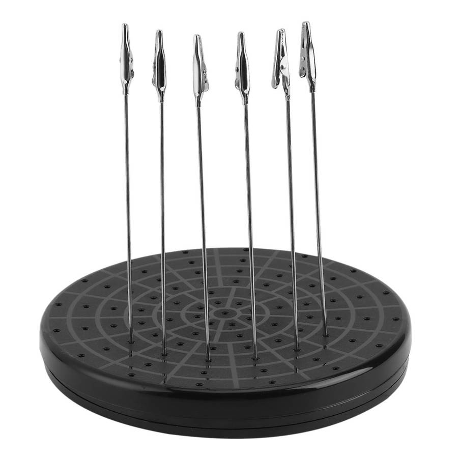 Rotating Spray Paint Base with 6 Alligator Clip for Model Building