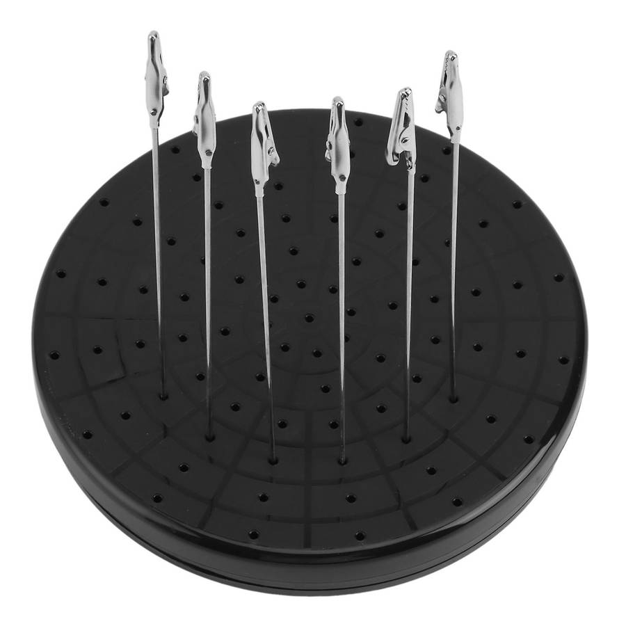 Rotating Spray Paint Base with 6 Alligator Clip for Model Building