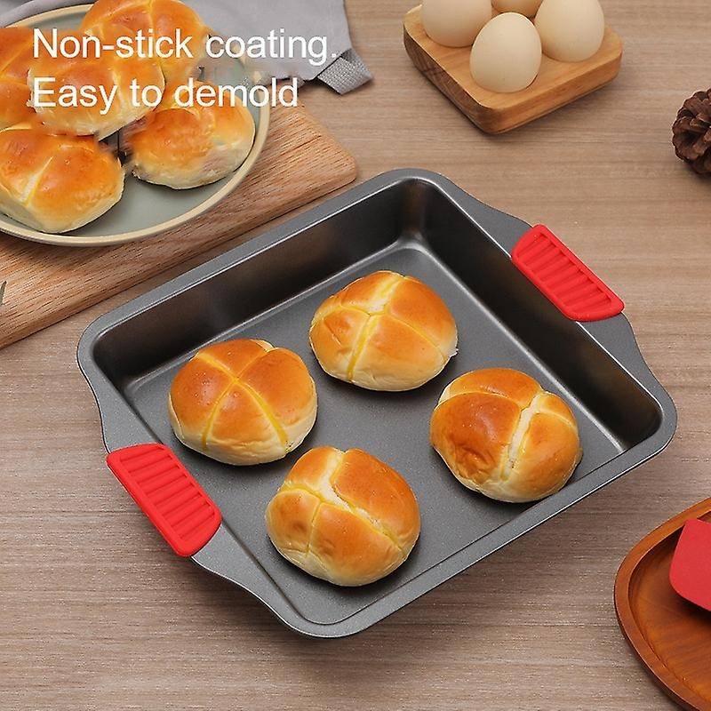 Non-stick Baking Pan with Heat-resistant Silicone Handle, Fish Pan