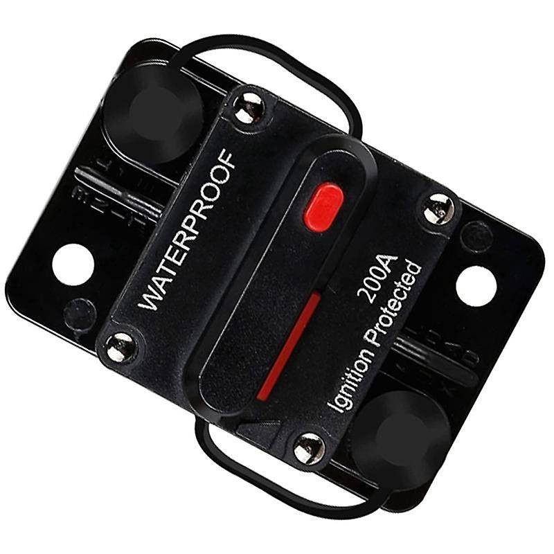 Waterproof Circuit Breaker,with Manual Reset,12v-48v Dc,200a,for Car