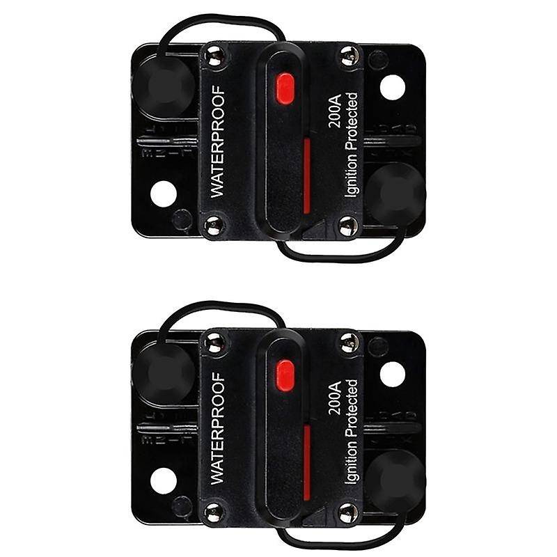 Waterproof Circuit Breaker,with Manual Reset,12v-48v Dc,200a,for Car