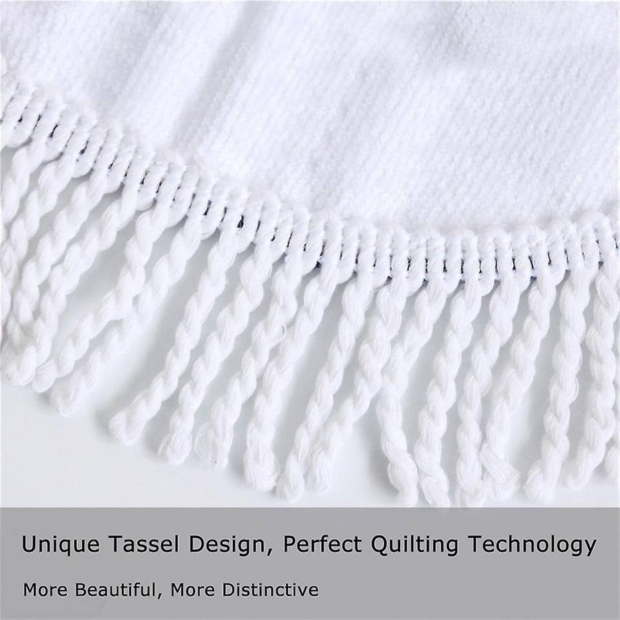 Microfiber Mandala Beach Towel with Tassels Blanket Travel Tapestry