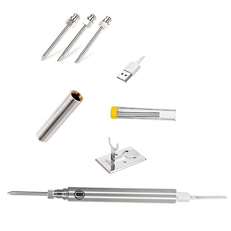 5v 15w Cordless Portable Usb Soldering Iron with 3 Tips Wireless