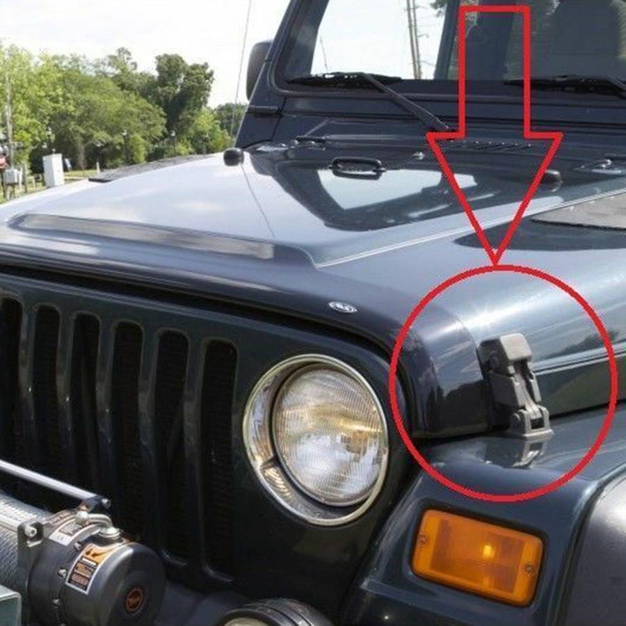 1 Pair Front Hood Latch Catch & Bracket for Jeep Wrangler Tj 97-06