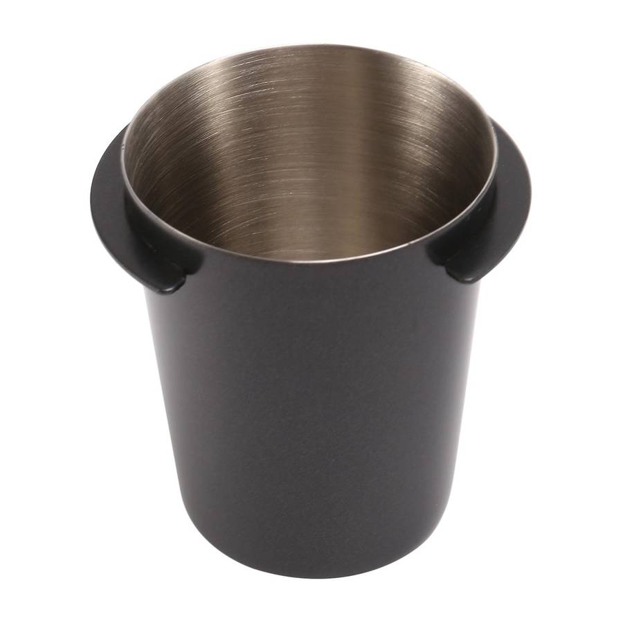 58mm Stainless Steel Dosing Cup Set,with Coffee Cleaning Brush,black