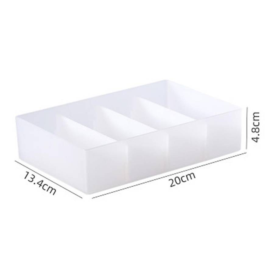 4pcs Partition Drawer Storage Box Partition Grid Storage Box (l)