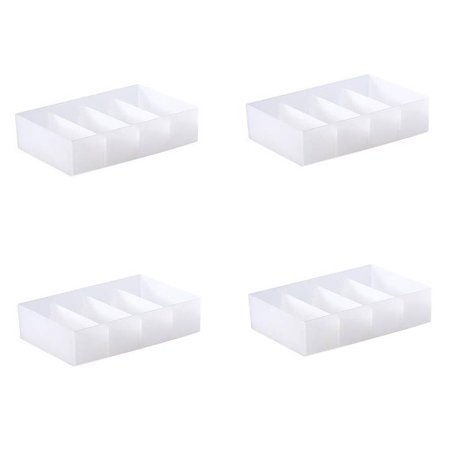 4pcs Partition Drawer Storage Box Partition Grid Storage Box (l)