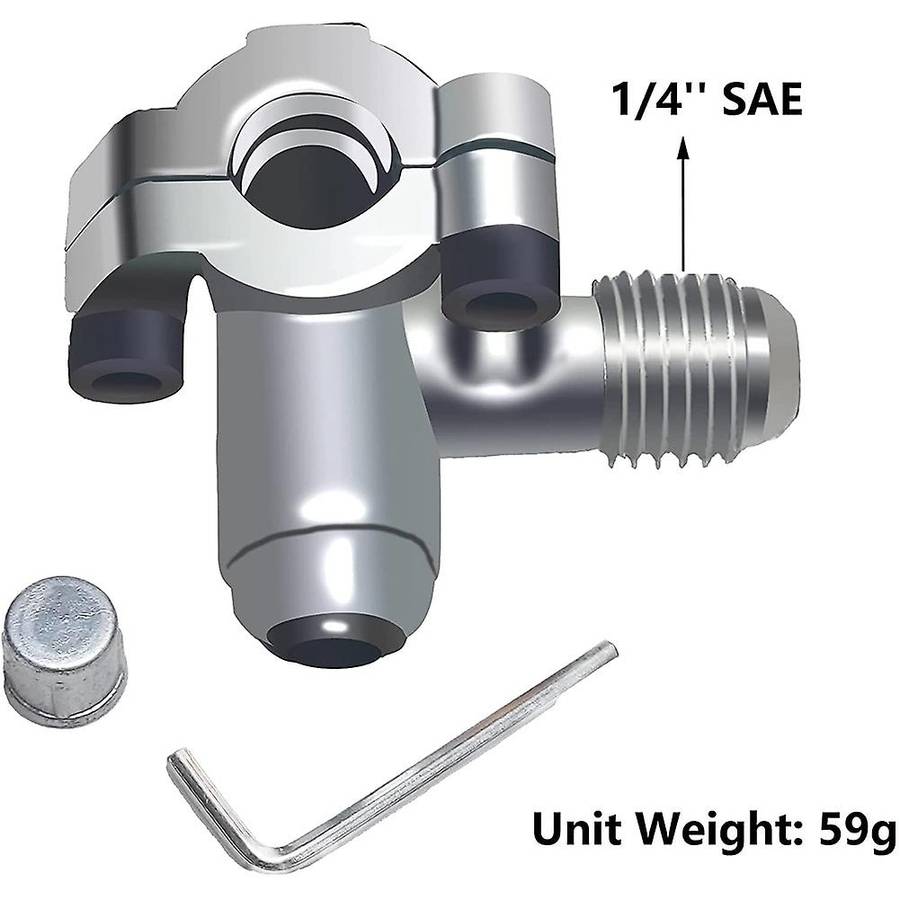 4pcs Piercing Valve Line Tap Valve for 1/4, 5/16, 3/8inch Pipes