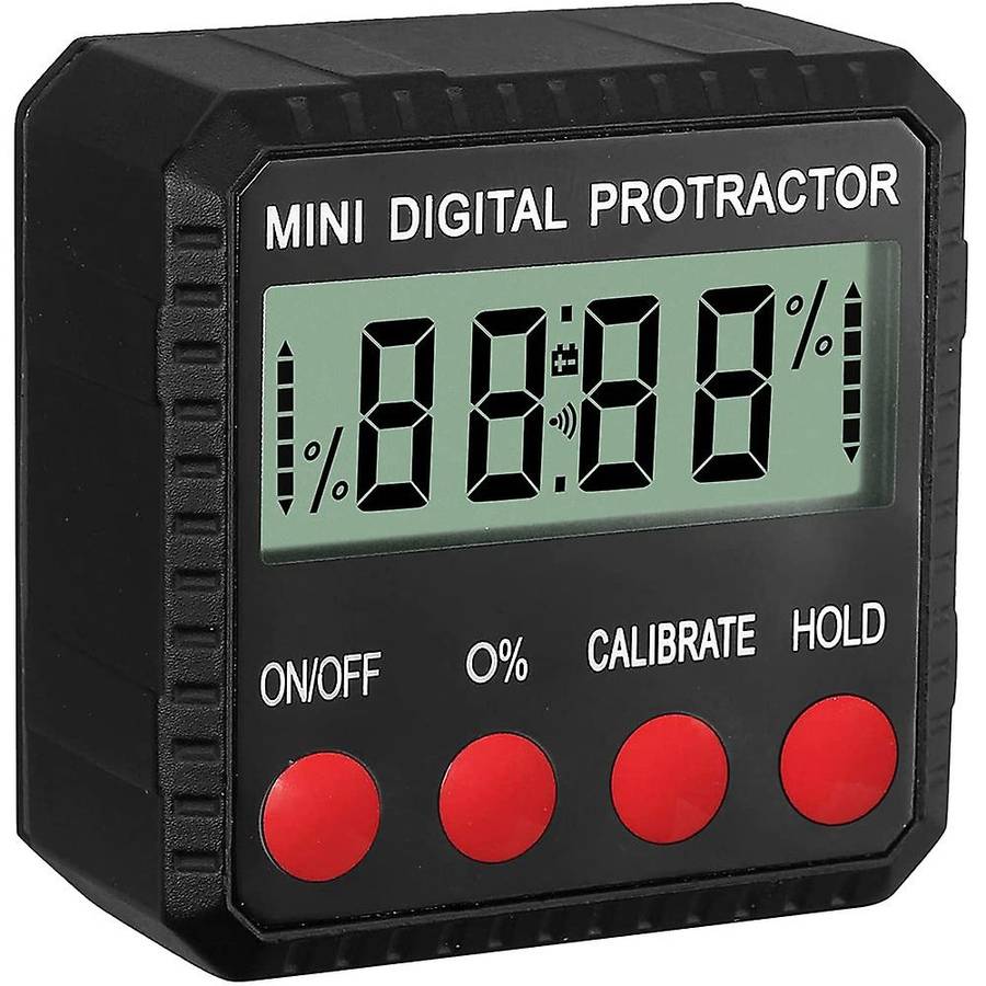 Digital 90 Angle Protractor Level Box with Base for Woodworking