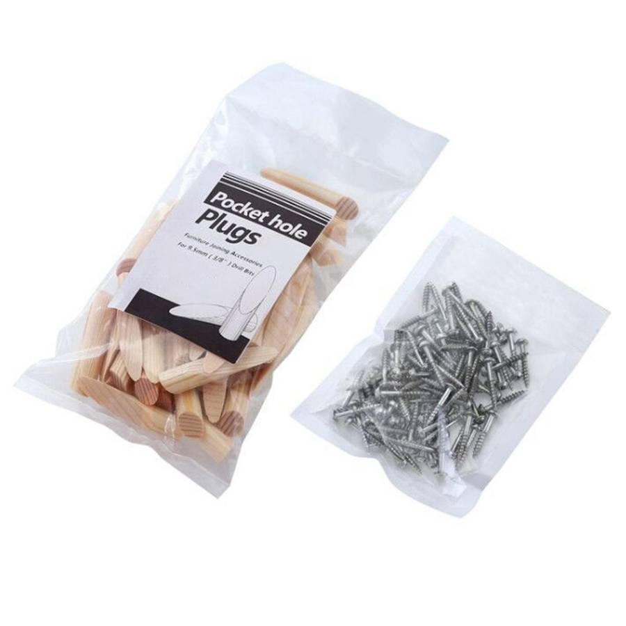 100pcs Pocket Hole Plug 9.5mm Pine Stopper Woodworking Furniture