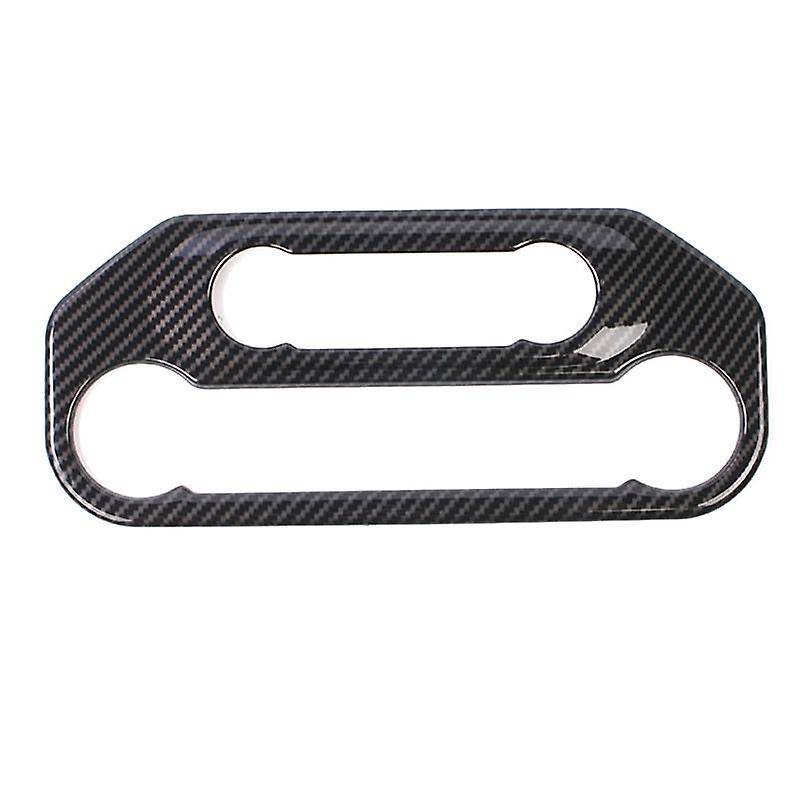 Center Control Air Conditioner Panel Cover Trim Sticker Carbon Fiber
