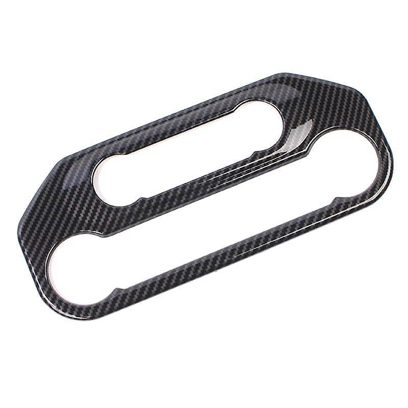 Center Control Air Conditioner Panel Cover Trim Sticker Carbon Fiber