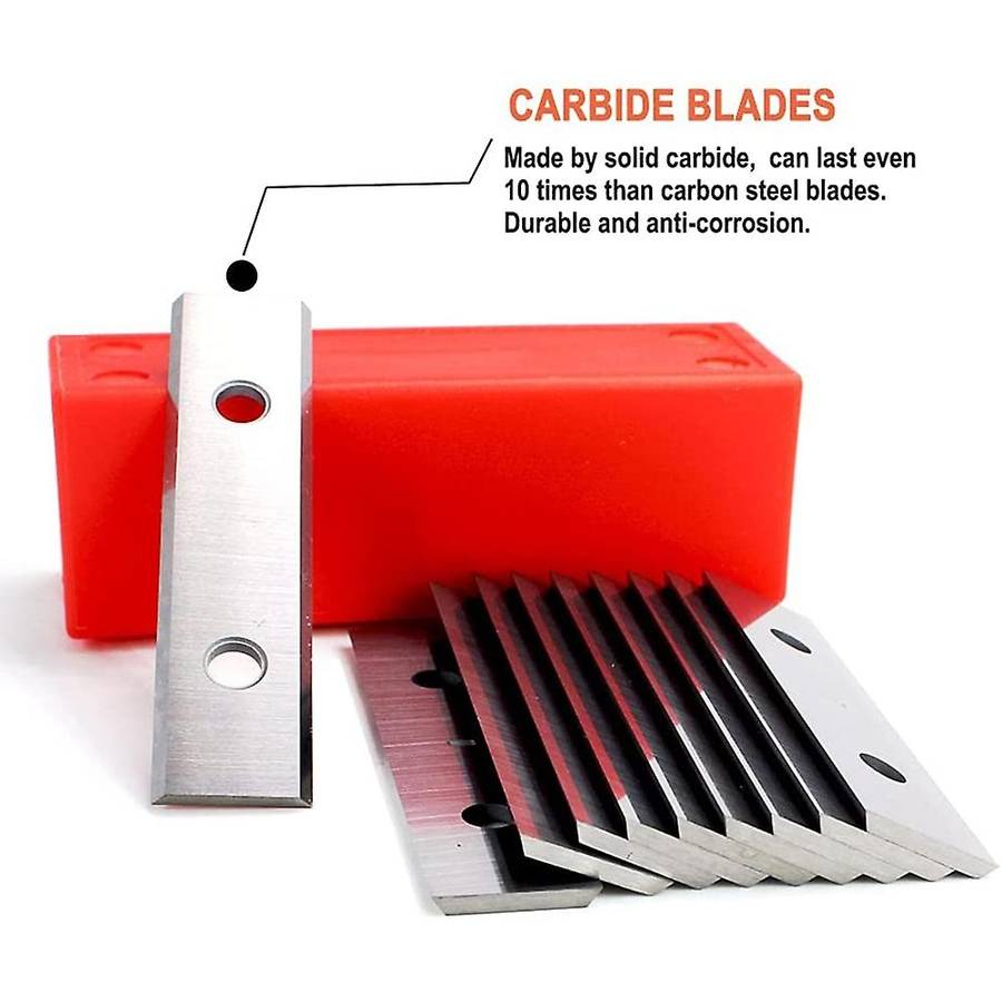 10pcs Tungsten Carbide Scraper 50x12x1.5mm for Paint Stickers Removal