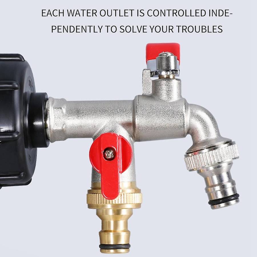 Ibc Adapter Garden Water Tank Connector Rainwater Valve Adapter Tap,b