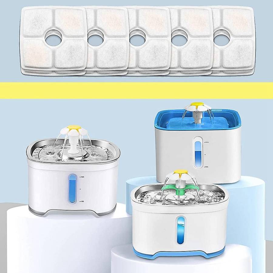 16pcs Cat Dog Pet Filter 4 Filter Elements for Square Water Dispenser