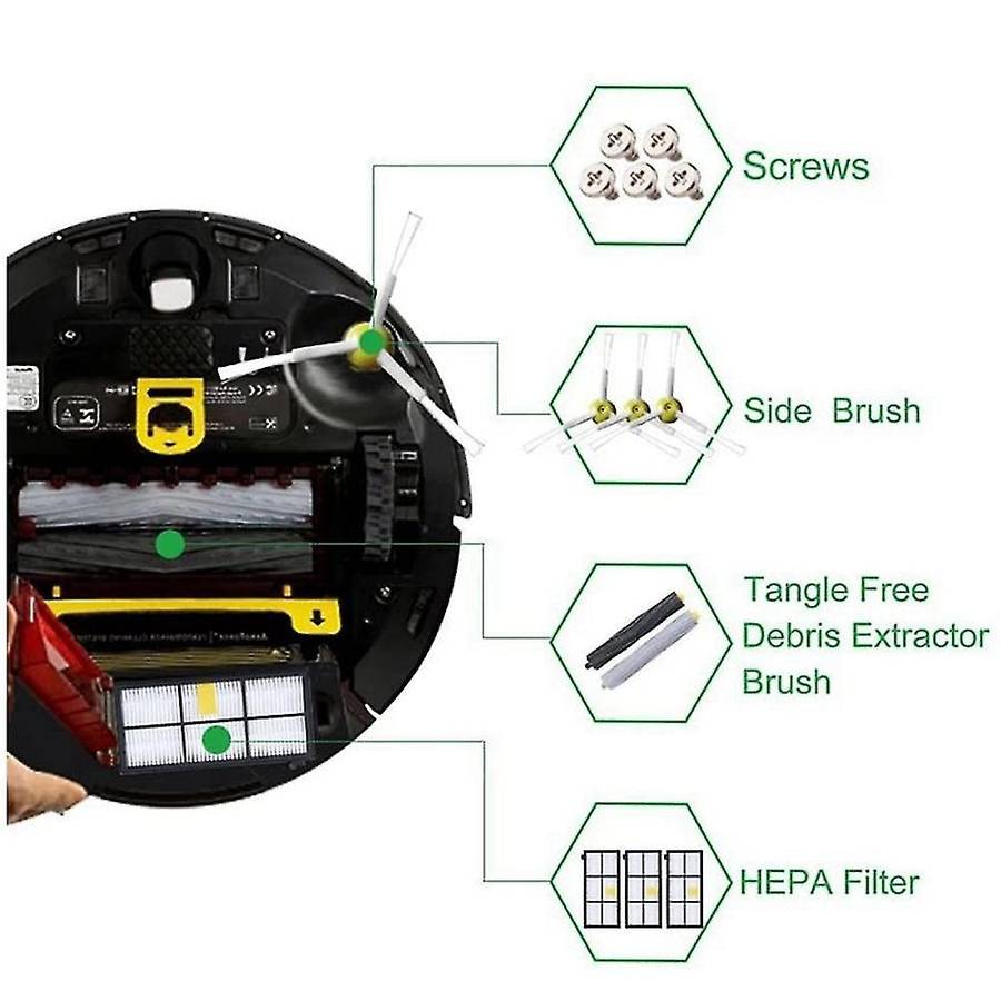 Roller Brush Side Brushes Filters for Irobot Roomba 800 Series 870