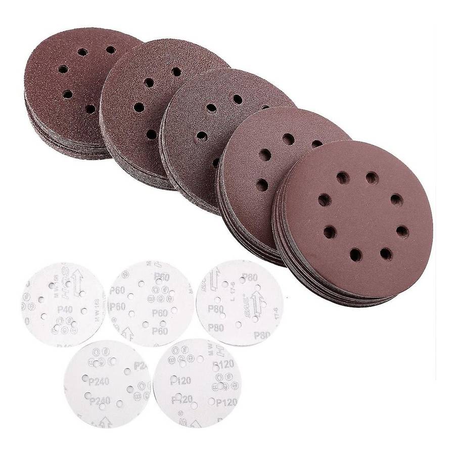 100 Pcs Sanding Discs Sandpaper Sanding Sheets 40 60 80 120 240 Grits