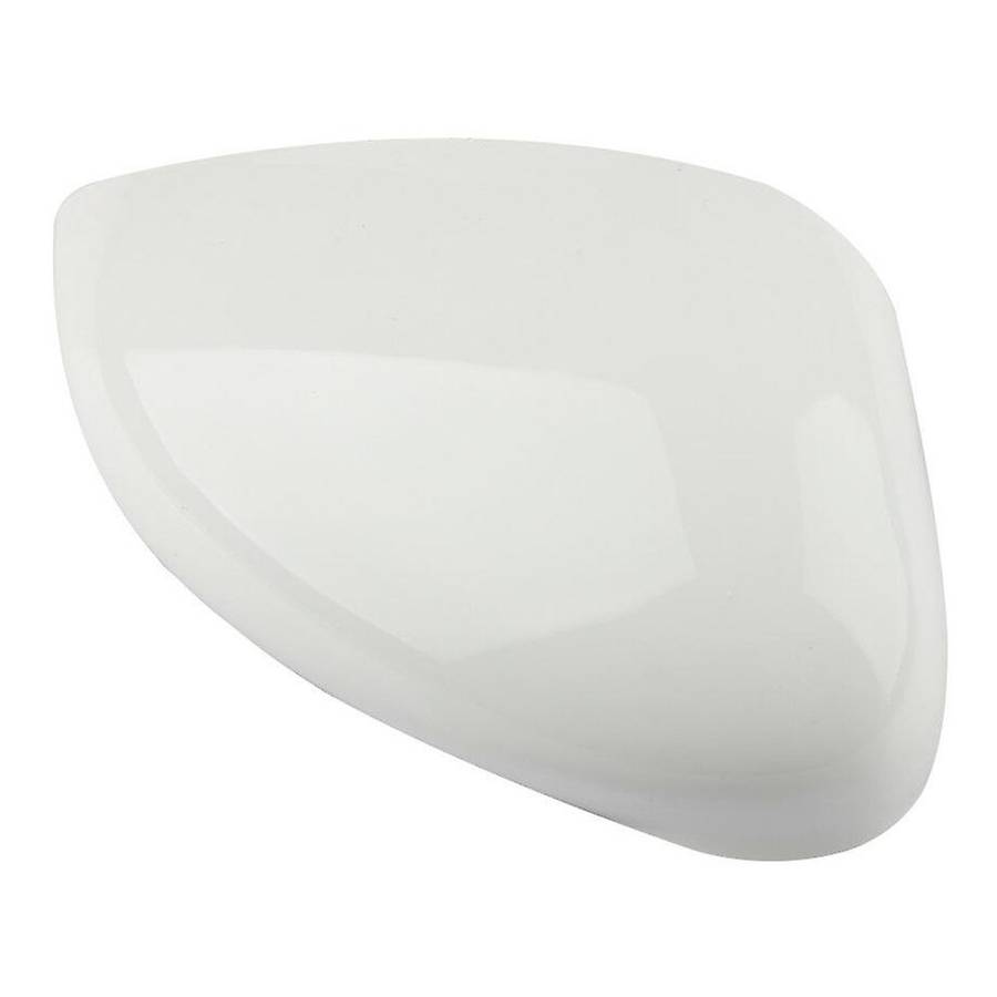 1pair Left Right Door Wing Rearview Mirror Cover Mirror Cap White