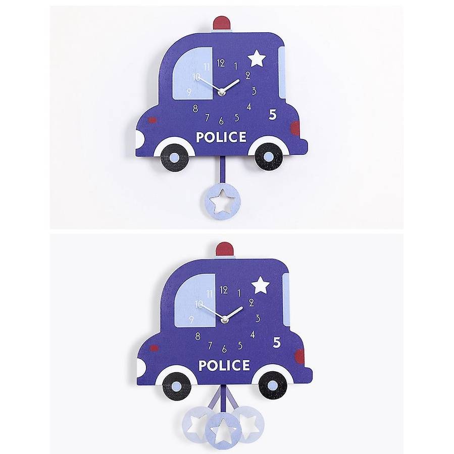 Baby Room Wall Clock Creative Decoration Cute Cartoon Swing Clock