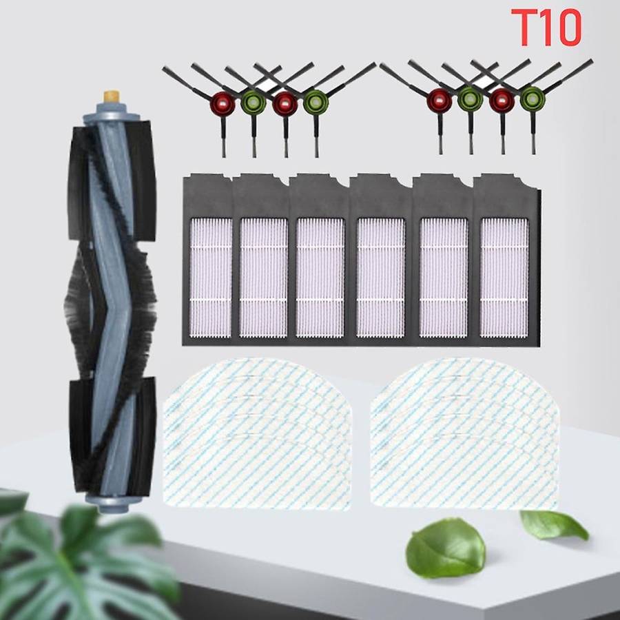 25pcs Main Side Brushes Hepa Filter Mop Cloth for Ecovacs Deebot T10