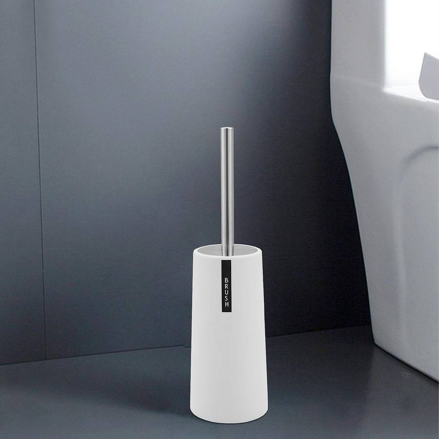 2x Toilet Brush and Holder Upgraded Modern Design