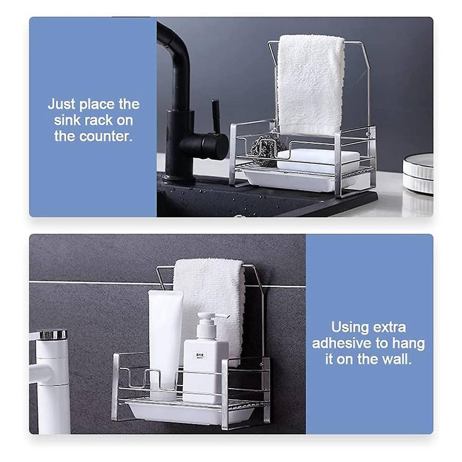 Kitchen Sink Holder,with Drain Pan Tray,kitchen Sink Organizer