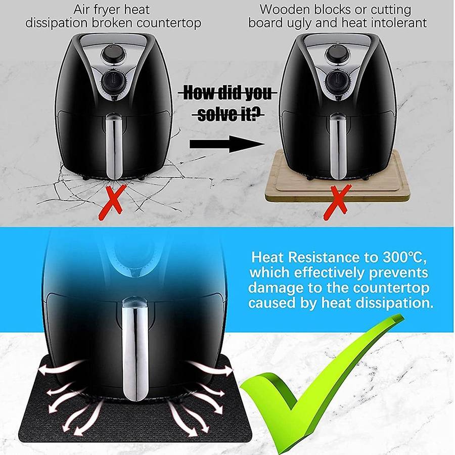4pcs Heat Resistant Mat for Air Fryer Kitchen Countertop Mat Non Slip