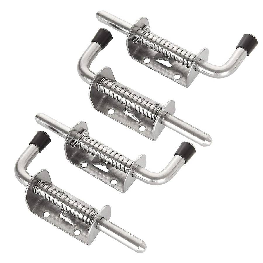 4 Pack 5 Inch Spring Loaded Latch Pin 304 Stainless Steel Door Lock